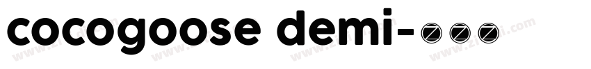 cocogoose demi字体转换